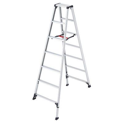 店舗用品店舗運営用品軽量専用脚立脚軽伸縮タイプ7段の商品画像