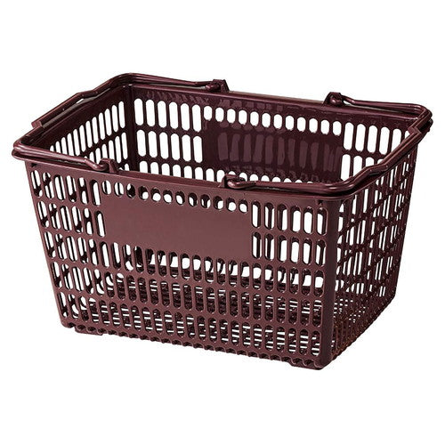 店舗用品店舗運営用品買い物カゴSL-7(18リットル)マロンの商品画像
