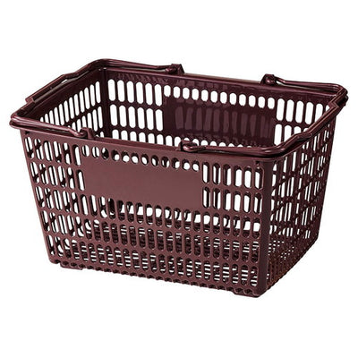 店舗用品店舗運営用品買い物カゴSL-7(18リットル)マロンの商品画像