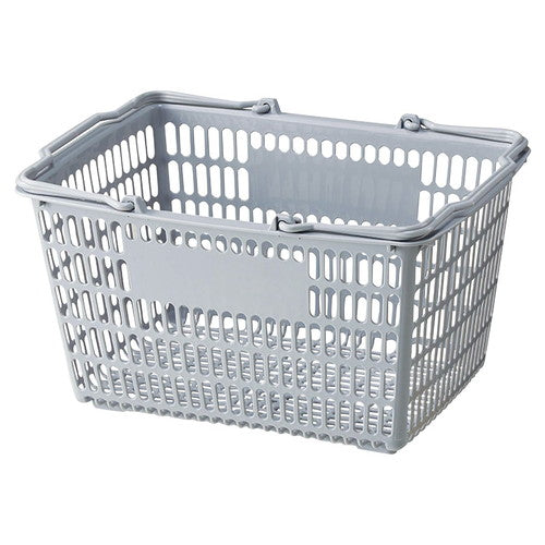 店舗用品店舗運営用品買い物カゴSL-7(18リットル)ライトグレーの商品画像