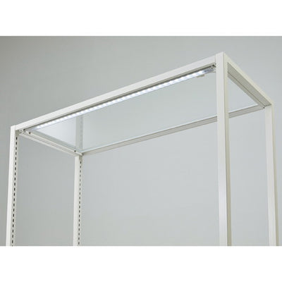 店舗用品シリーズ什器LED棚下照明SSコネクタータイプ平型タイプホワイト90cm用昼光色の商品画像