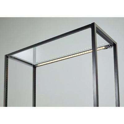 店舗用品シリーズ什器LED棚下照明SSコネクタータイプ斜めタイプブラック120cm用昼光色の商品画像