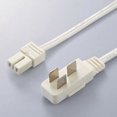 店舗用品照明SSコネクタータイプ専用ラインコンセント用プラグ付きコードホワイト40cmの商品画像