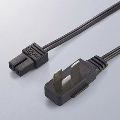 店舗用品照明SSコネクタータイプ専用ラインコンセント用プラグ付きコードブラック120cmの商品画像