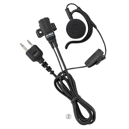 店舗用品店舗運営用品特定小電力トランシーバー(バッテリー付属タイプ)イヤホンマイク耳かけ型の商品画像