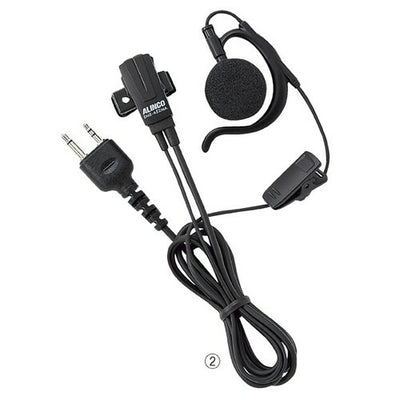 店舗用品店舗運営用品特定小電力トランシーバー(バッテリー付属タイプ)イヤホンマイク耳かけ型の商品画像