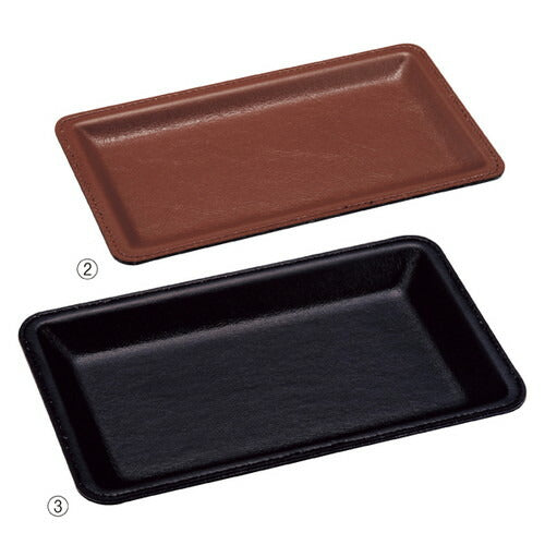 店舗用品店舗運営用品レザー調カルトン小黒の商品画像