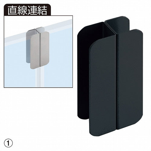 店舗用品店舗運営用品マグネットパーティション用直線連結セットホワイト【2個】の商品画像
