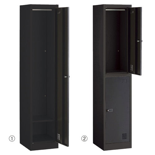 店舗用品店舗運営用品スチール製ロッカーダイヤル錠ブラック3人用の商品画像