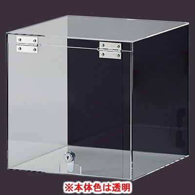 店舗用品演出用品鍵付きアクリルサイコロボックス1段透明の商品画像