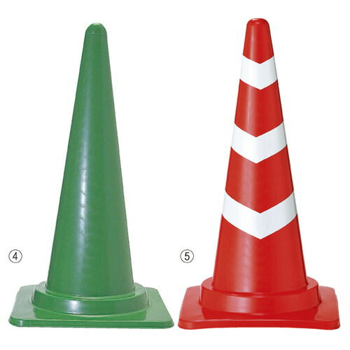 店舗用品店舗運営用品駐禁ガード(カラフルコーン)ライン有りレッドの商品画像