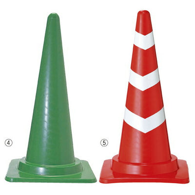 店舗用品店舗運営用品駐禁ガード(カラフルコーン)ライン有りレッドの商品画像