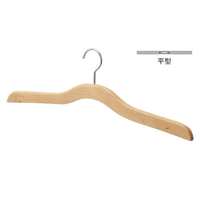 店舗用品ディスプレイ用品木製和装用ハンガークリア平型W51cmの商品画像