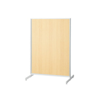 店舗用品システム什器SF中央両面セミスリムタイプW90×H135cmホワイト選べる8タイプエクリュパネル付きの商品画像