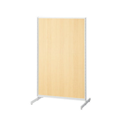 店舗用品システム什器SF中央両面セミスリムタイプW90×H150cmホワイト選べる8タイプエクリュパネル付きの商品画像