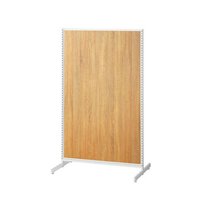 店舗用品システム什器SF中央両面セミスリムタイプW90×H150cmホワイト選べる8タイプラスティック柄パネル付きの商品画像