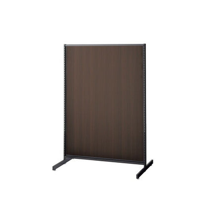 店舗用品システム什器SF中央両面セミスリムタイプW90×H135cmブラック選べる8タイプダークブラウンパネル付きの商品画像