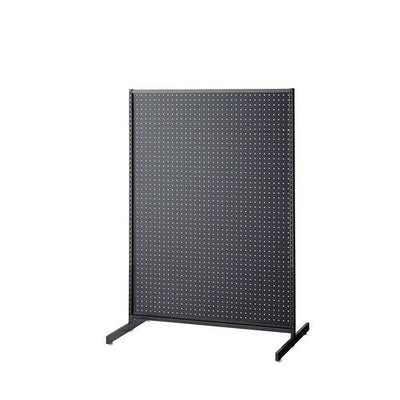店舗用品システム什器SF中央両面セミスリムタイプW90×H135cmブラック選べる8タイプブラック有孔パネル付きの商品画像