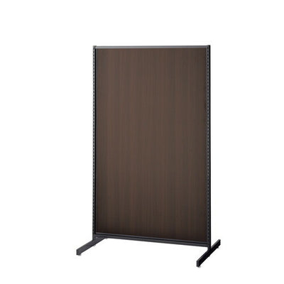 店舗用品システム什器SF中央両面セミスリムタイプW90×H150cmブラック選べる8タイプダークブラウンパネル付きの商品画像
