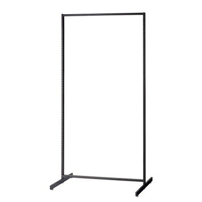 店舗用品システム什器SF中央両面セミスリムタイプW90×H180cmブラック選べる8タイプオープンタイプの商品画像