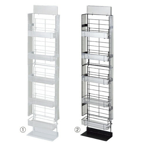 店舗用品店舗什器サイドネットスタンド白の商品画像