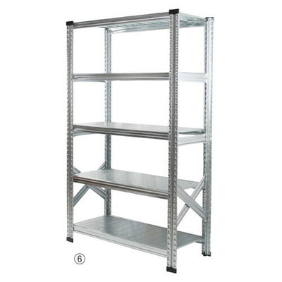 店舗用品シリーズ什器メタルシステム(本体)W158cmH118cm4段の商品画像