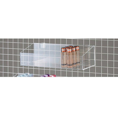 店舗用品店舗什器角バー・ネット兼用アクリルボックスD20cmW54cmの商品画像