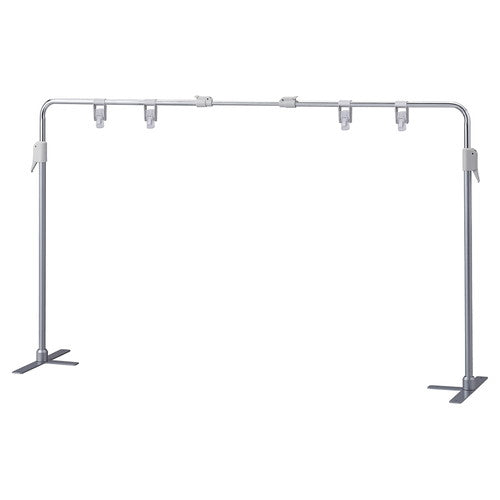 店舗用品サイン・掲示用品卓上ポップスタンド伸縮タイプシルバーの商品画像