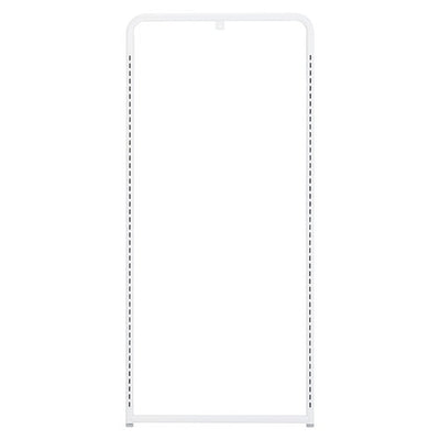 店舗用品システム什器Rパイプエンドフレームホワイト/SF中央両面タイプH135cm用W90cmの商品画像