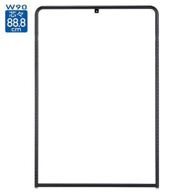 店舗用品システム什器Rパイプエンドフレームブラック/SF中央両面タイプH135cm用W90cmの商品画像
