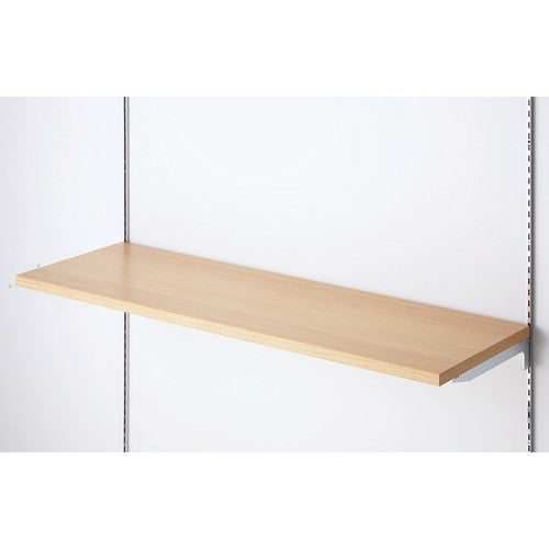 店舗用品システム什器木棚W90×D40cmクロームブラケットセットエクリュの商品画像