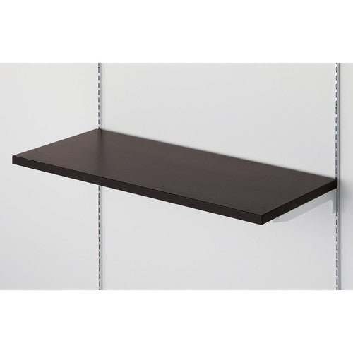 店舗用品システム什器メラミン木棚セットW120×D30cmダークブラウンの商品画像