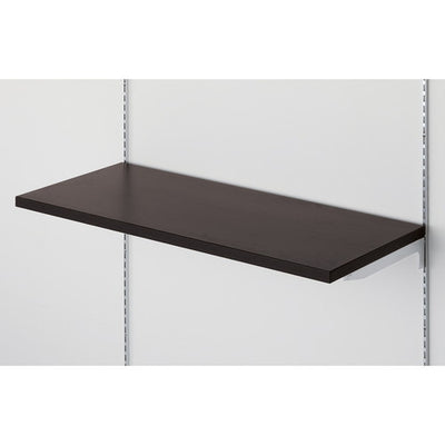 店舗用品システム什器メラミン木棚セットW120×D35cmダークブラウンの商品画像