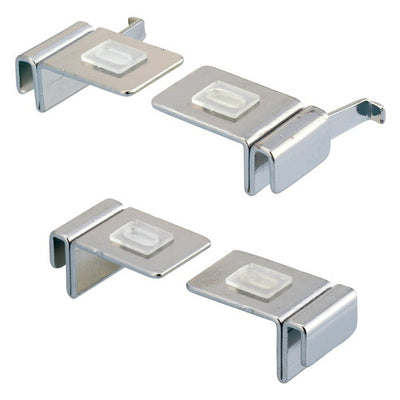 店舗用品システム什器ガラス棚用ブラケットフラットタイプガラス止めの商品画像