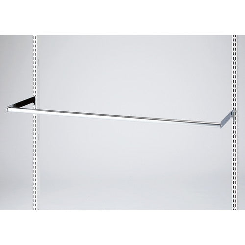 店舗用品システム什器丸バーセットW120cm(スリット芯々118.8cm用)D36cmの商品画像