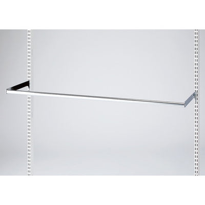 店舗用品システム什器丸バーセットW120cm(スリット芯々118.8cm用)D36cmの商品画像