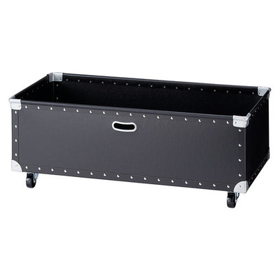 店舗用品シリーズ什器ストレージシェルフ用ファイバー収納ボックスブラック用W90cmの商品画像