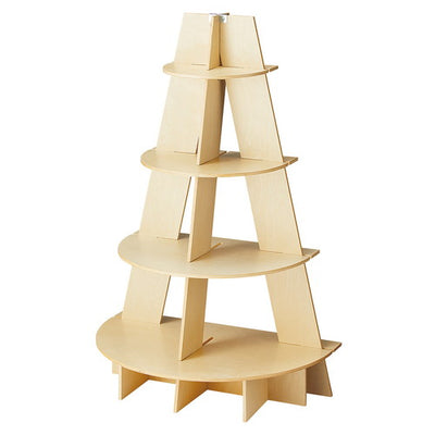 店舗用品店舗什器木製簡易半円錐ラック半円錐ラックの商品画像