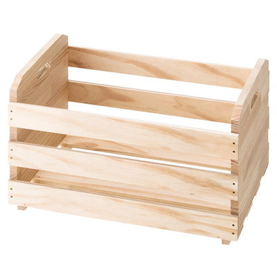 店舗用品演出用品ハコマルシェボックス無塗装H32.8cmの商品画像