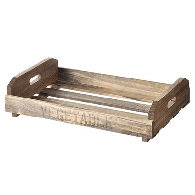 店舗用品演出用品ハコマルシェボックスライトオークH12.8cmの商品画像