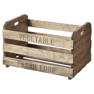 店舗用品演出用品ハコマルシェボックスライトオークH32.8cmの商品画像