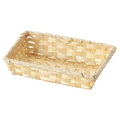 店舗用品演出用品バンブートレーナチュラルW31.5×D23.5×H8cm【10個】の商品画像