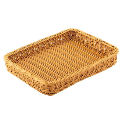 店舗用品演出用品PP製バスケットブラウンH5cmの商品画像