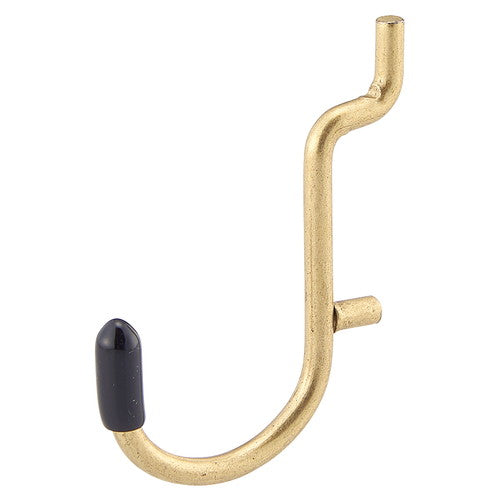 店舗用品店舗什器有孔ボード用1点掛けフック小物用ゴールドの商品画像