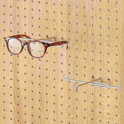 店舗用品店舗什器有孔ボード用メガネフッククロームの商品画像