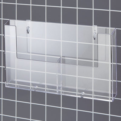 店舗用品店舗什器ネット用パンフレット差しA4三ツ折3列の商品画像