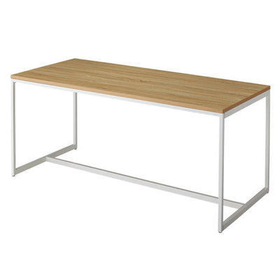 店舗用品店舗什器スチール脚大型テーブルW180cmホワイト脚ラスティック柄の商品画像