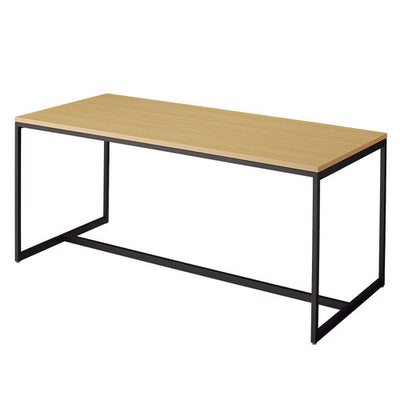 店舗用品店舗什器スチール脚大型テーブルW180cmブラック脚エクリュの商品画像