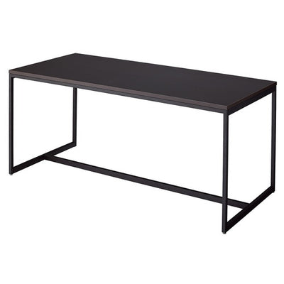 店舗用品店舗什器スチール脚大型テーブルW180cmブラック脚ダークブラウンの商品画像