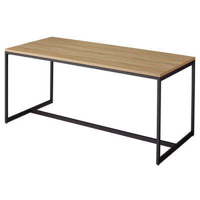 店舗用品店舗什器スチール脚大型テーブルW180cmブラック脚ラスティック柄の商品画像